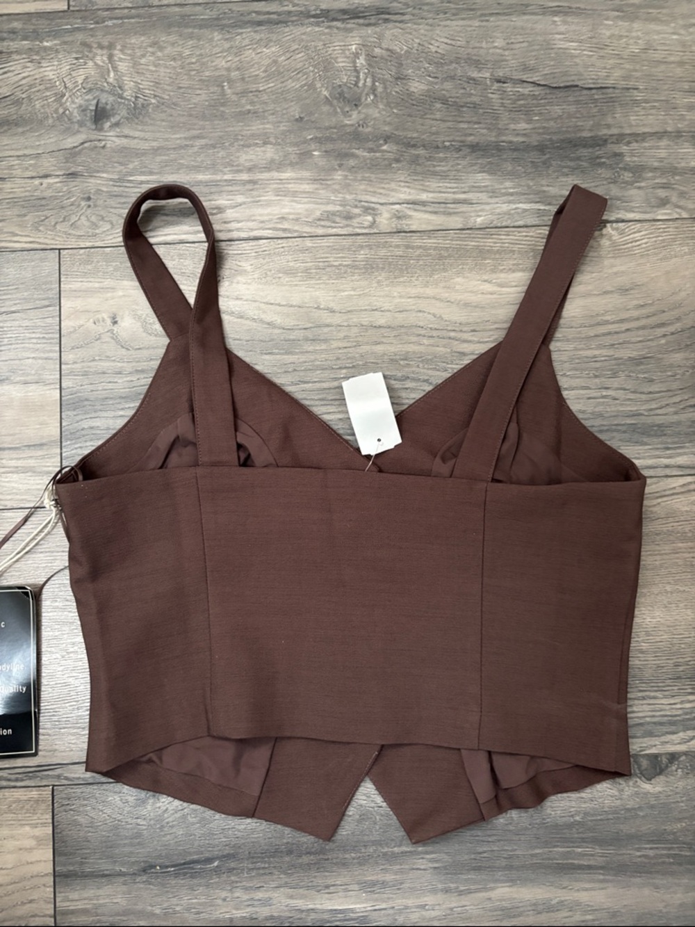 Elegant Brown Women's Top - Picture 2 of 3